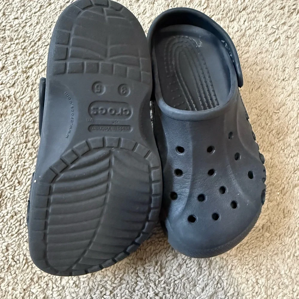 CROCS Kids Black Slip-On Sandals